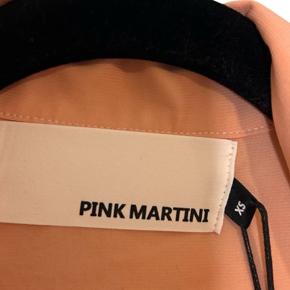 Pink Martini Kalina Top- Orange Tie Front Cropped Blouse- Size XS - Picture 8 of 11